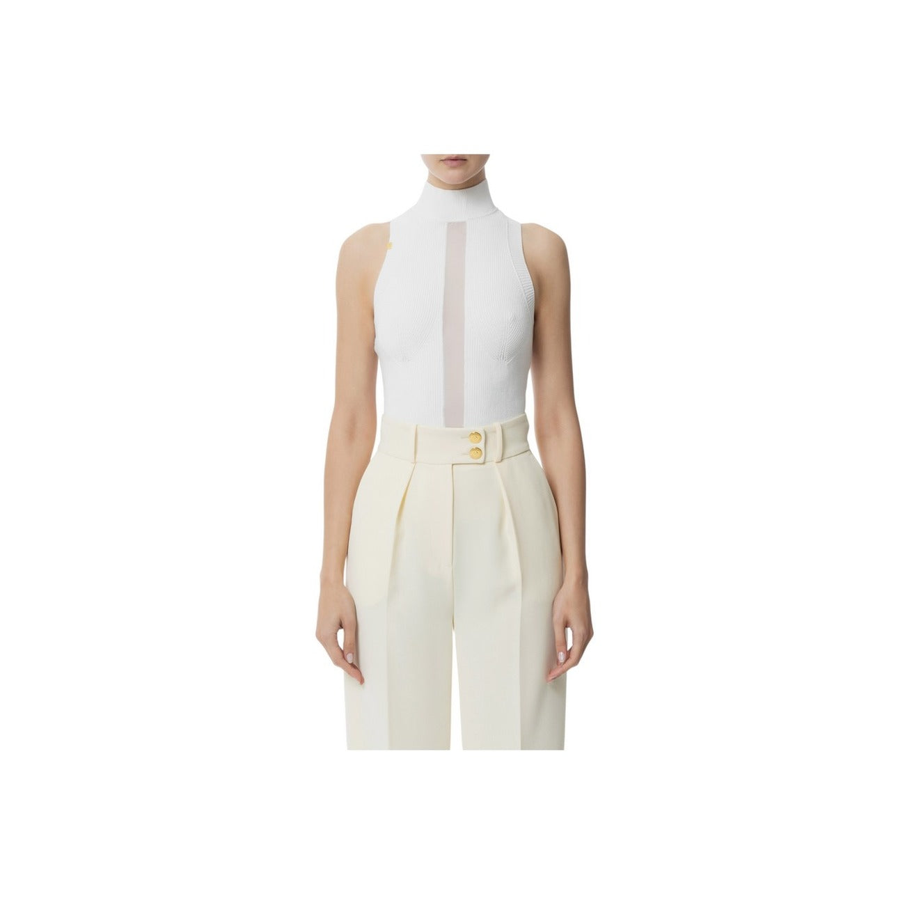 Elisabetta Franchi Top Damen Weiß