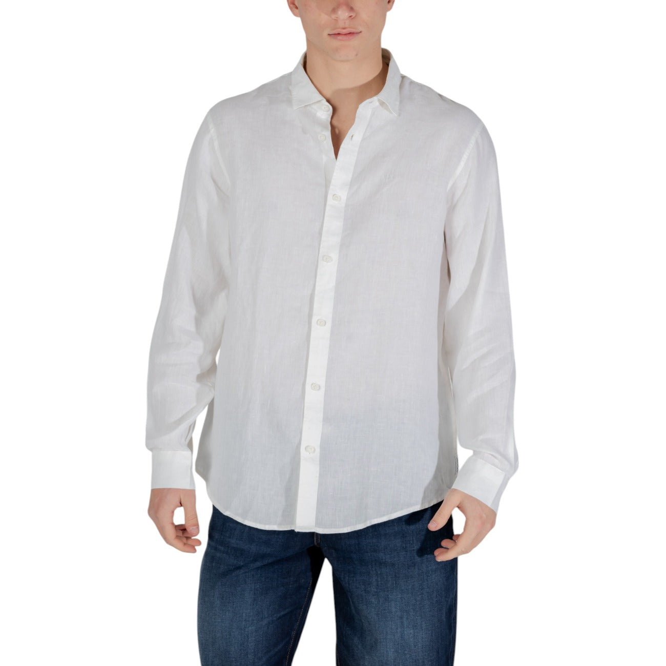 Armani Exchange Shirt Heren Blauw #2411688
