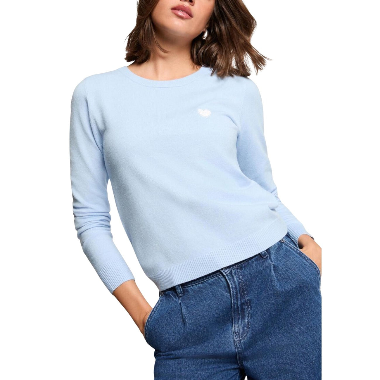 Morgan De Toi Strickmode Damen Hellblau