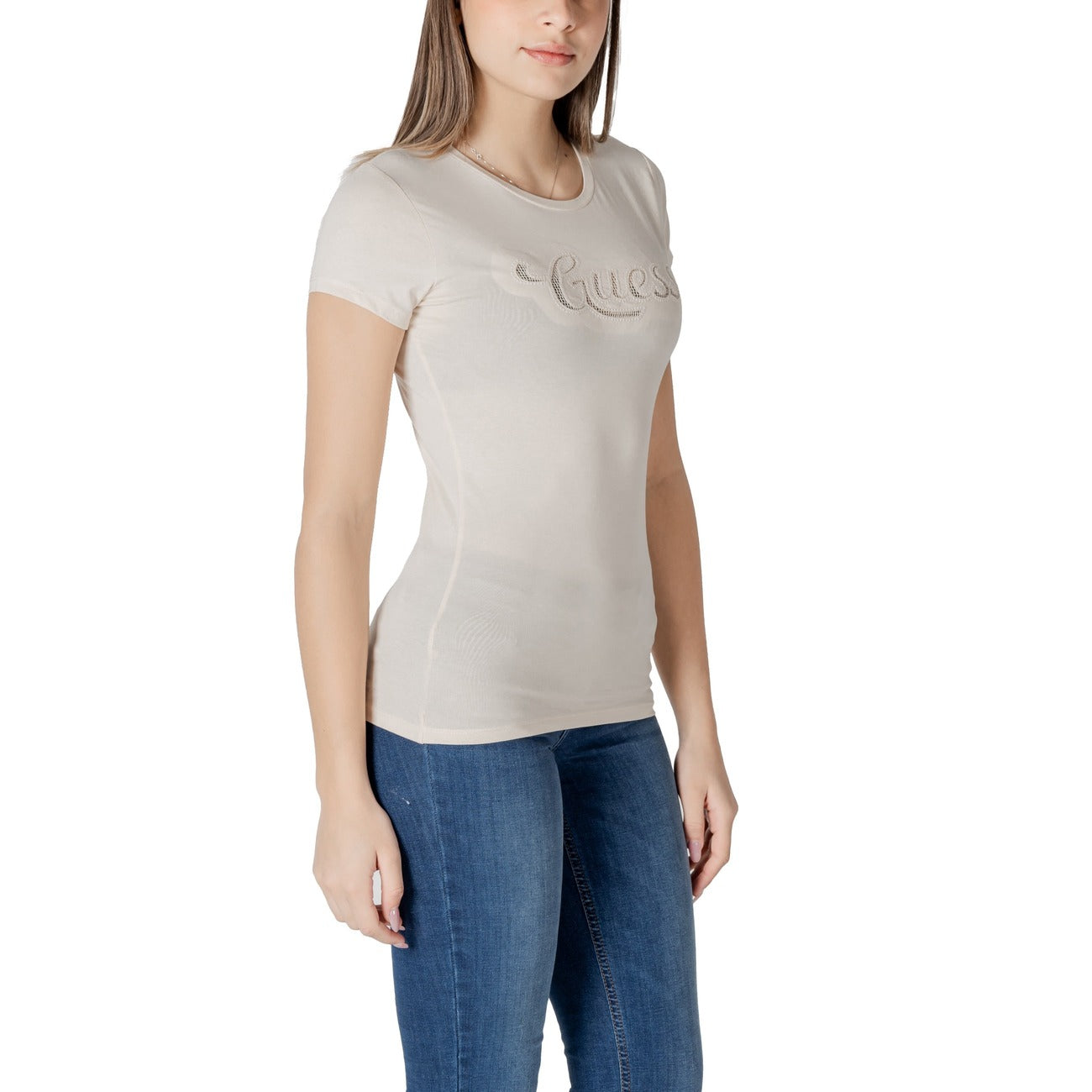 Guess T-shirt Dames Beige #2413652