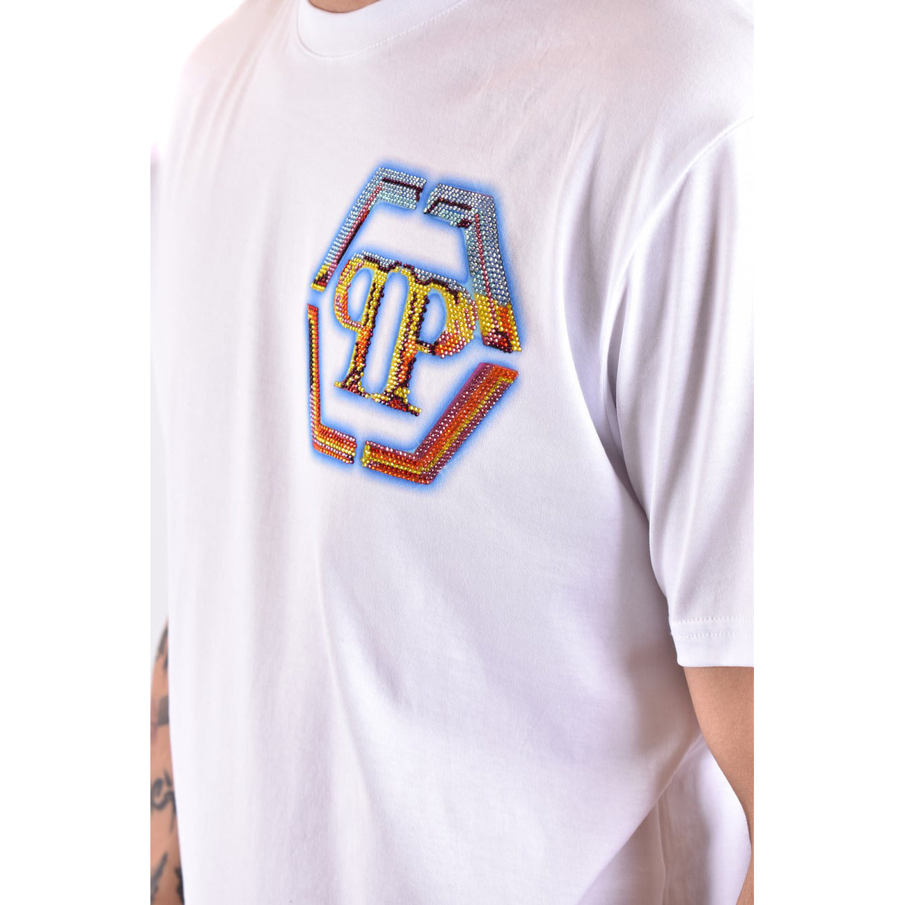 Philipp Plein T-shirt Heren Wit Wit #2430720