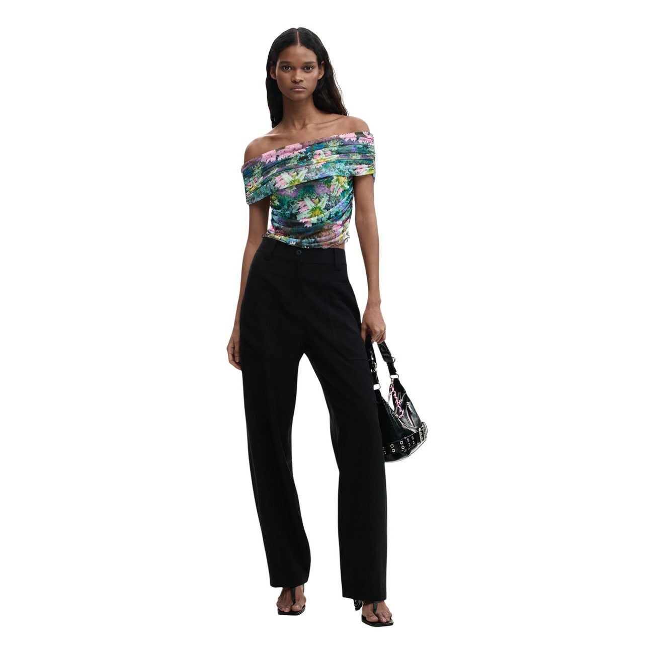 Desigual Top Dames Lichtblauw