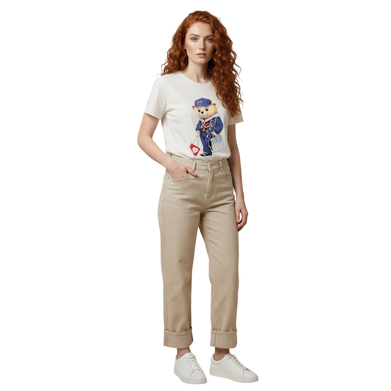 Only T-Shirt Damen Beige #2454523