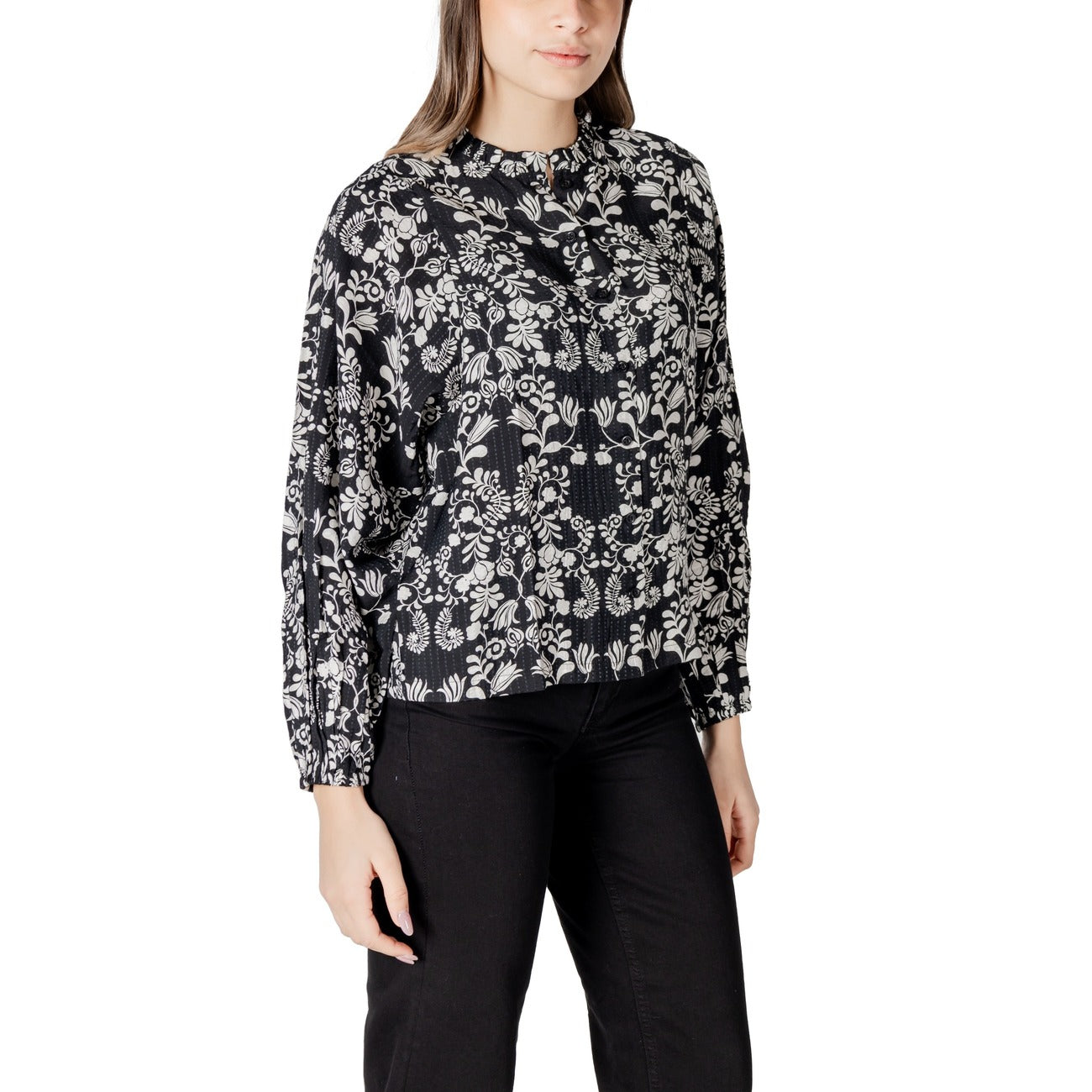 Ichi Bloes Dames Zwart #2414130