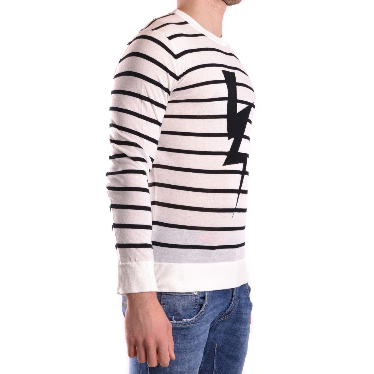 Neil Barrett Strickmode Herren Weiß Weiß