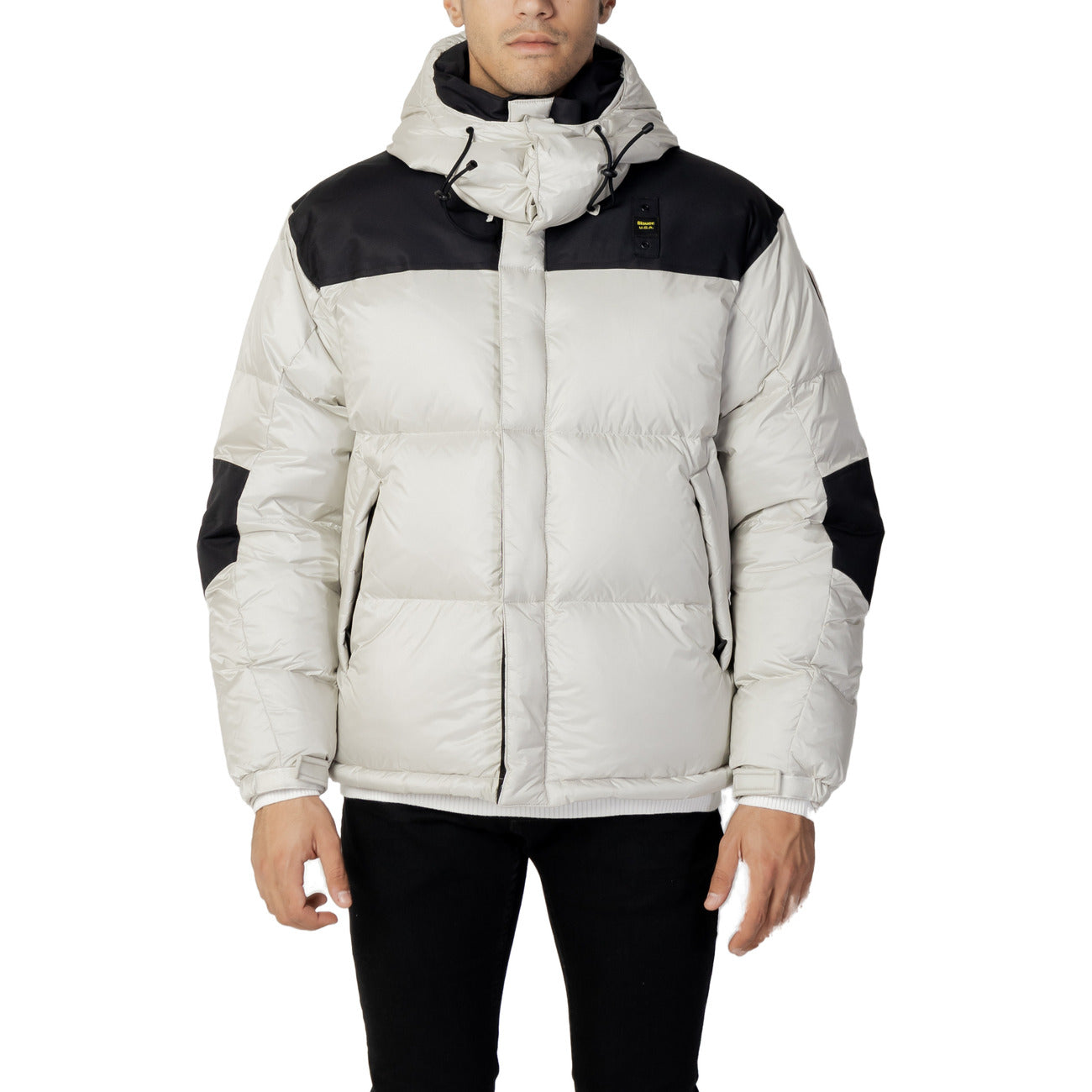Blauer Windbreaker Heren Grijs
