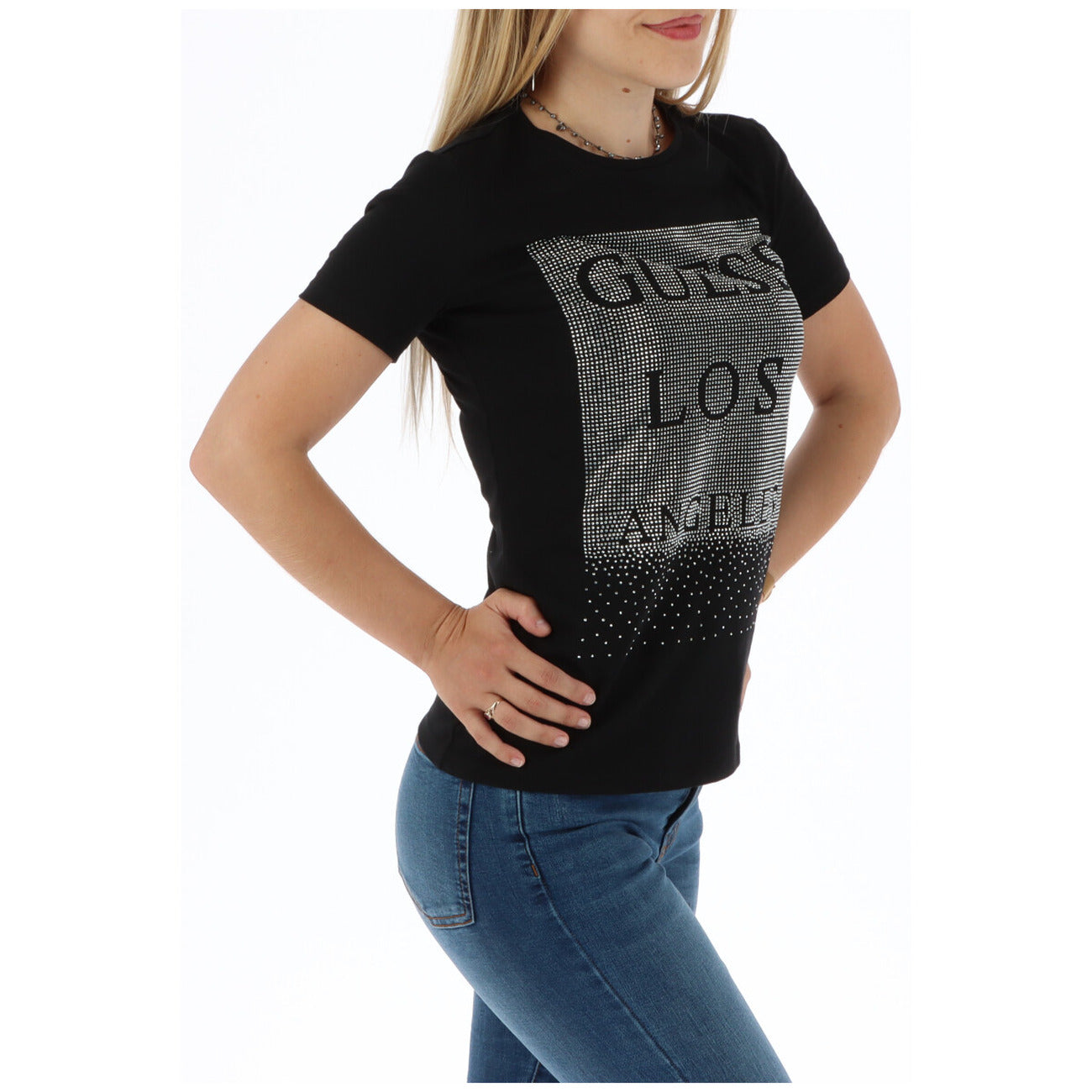 Guess T-Shirt Damen Schwarz #301071