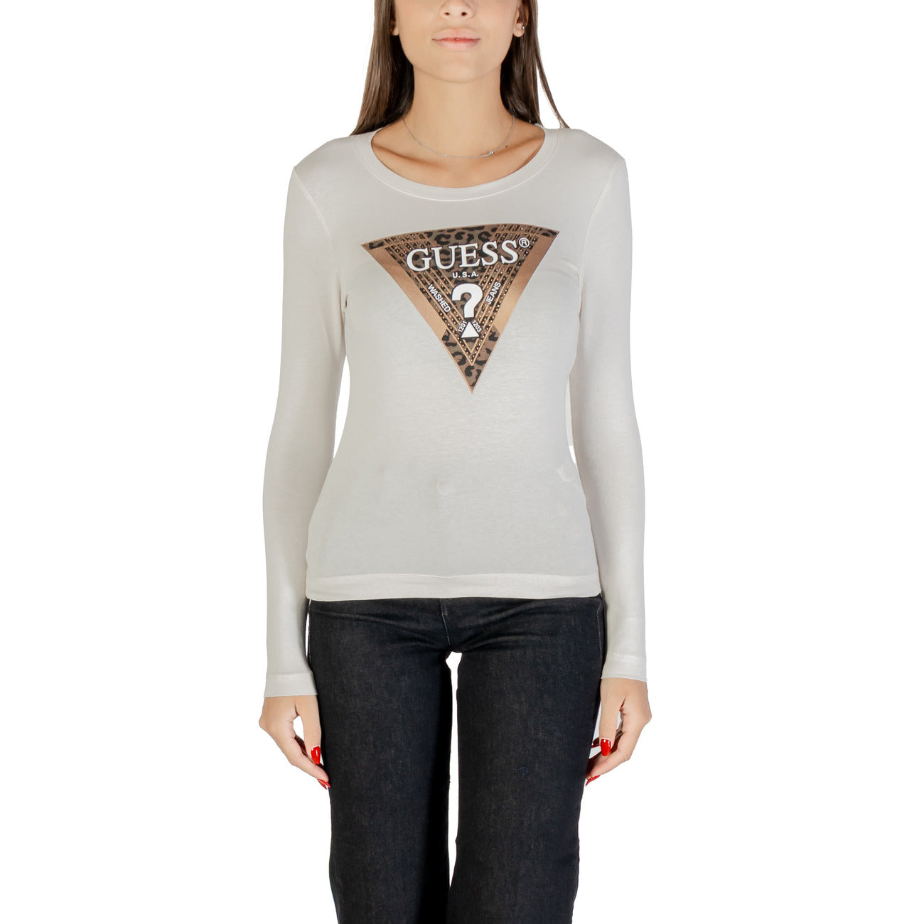 Guess T-shirt Dames Beige #2433887