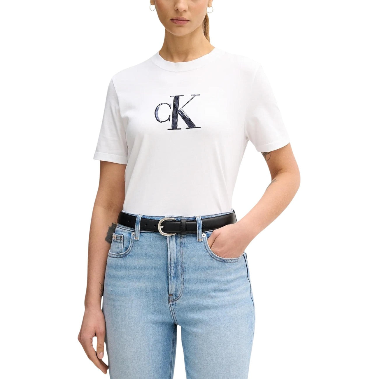 Calvin Klein Jeans T-shirt Women Grey #2451974