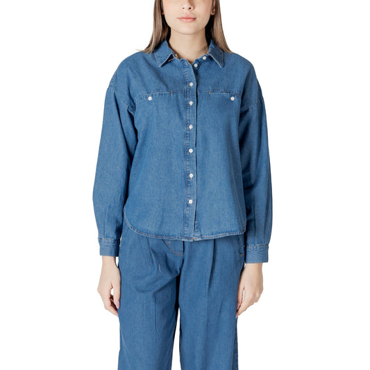 Ichi Shirt Dames Lichtblauw