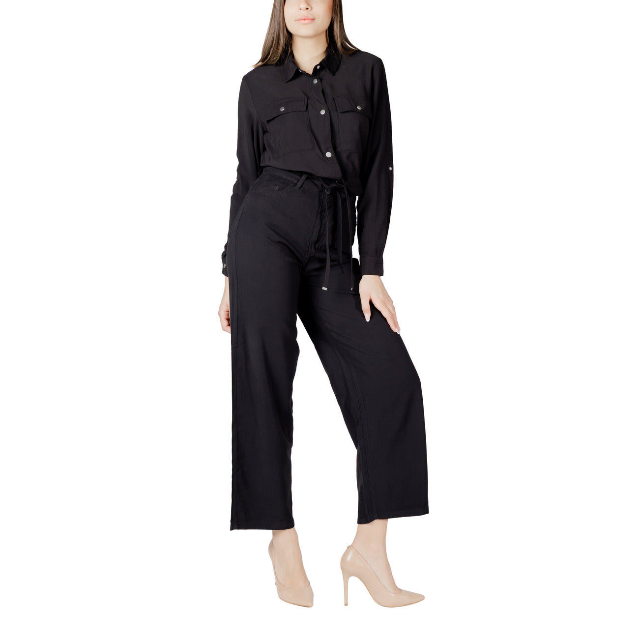 Only Shirt Dames Zwart #2418313