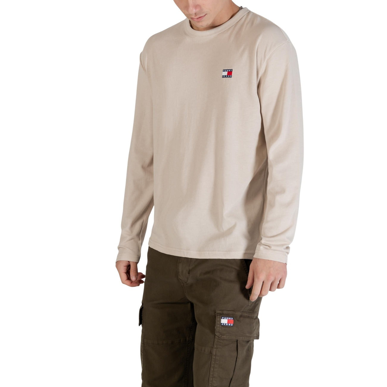 Tommy Hilfiger Jeans T-shirt Heren Beige Beige