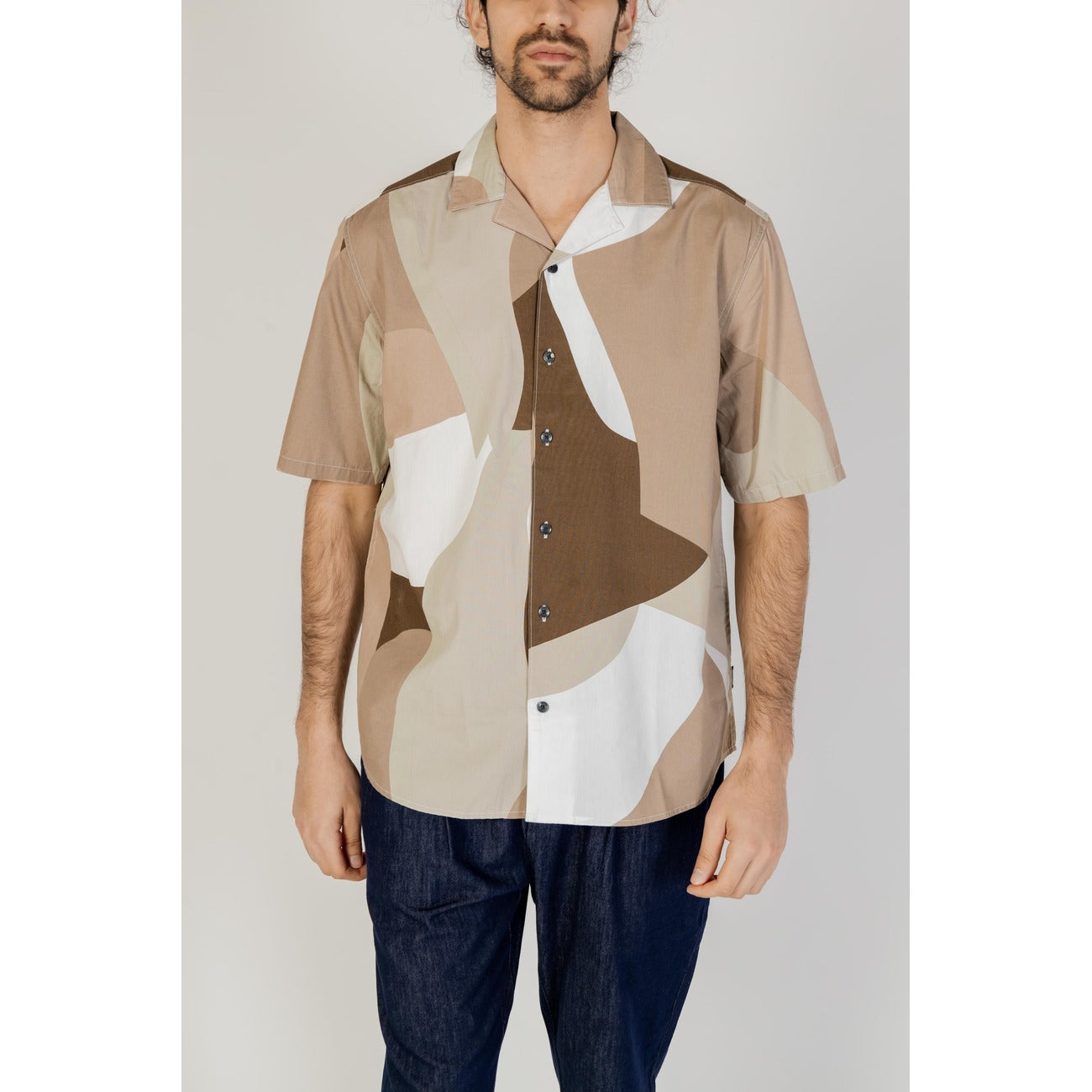 Only & Sons Shirt Heren Bruin