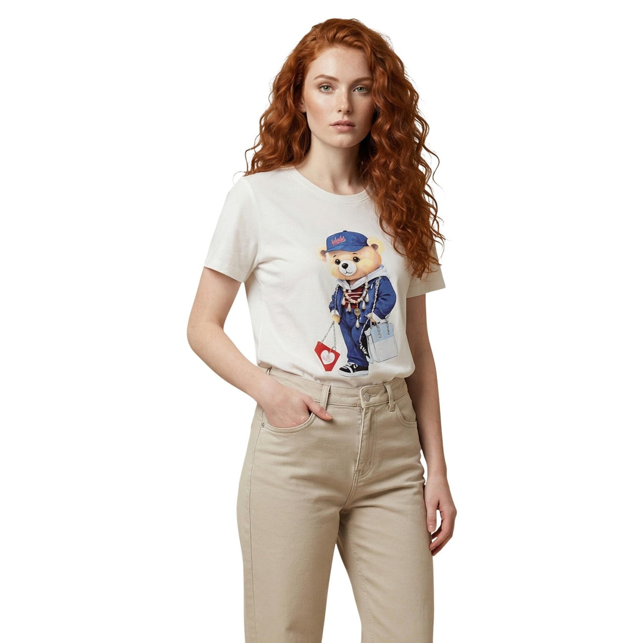 Only T-Shirt Damen Beige #2454523
