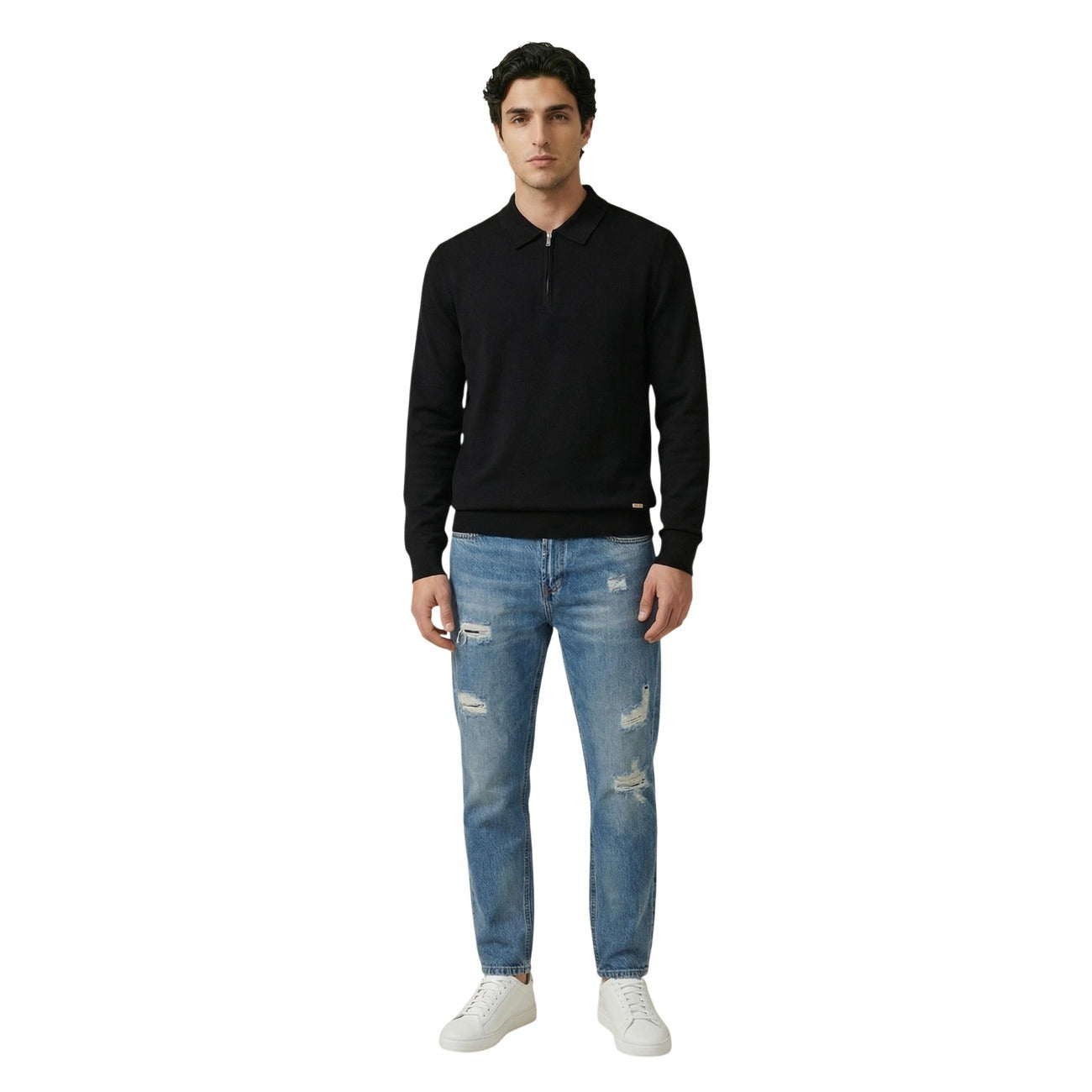 Gianni Lupo Strickmode Herren Schwarz