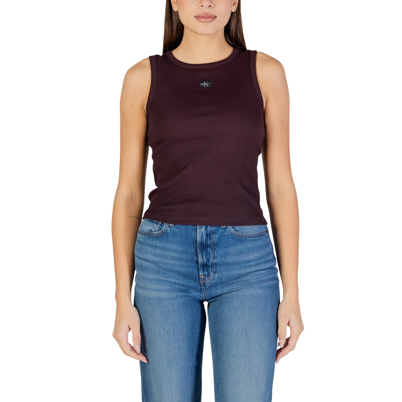 Calvin Klein Jeans Top Women Brown