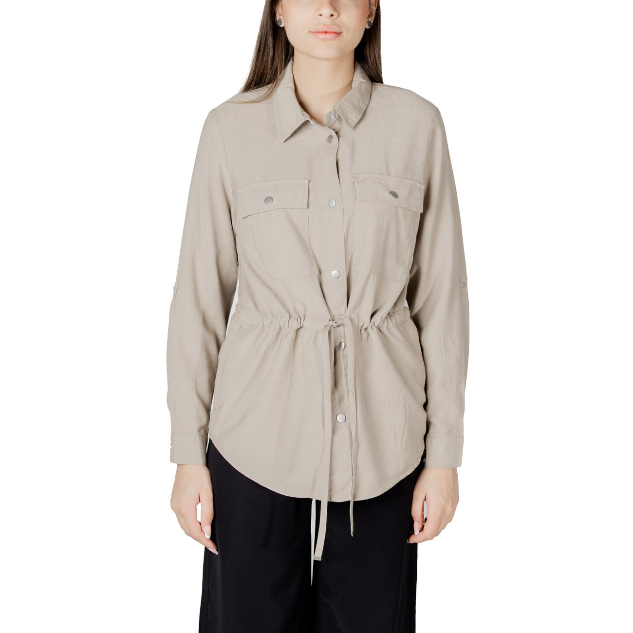 Only Shirt Dames Zwart #2418313