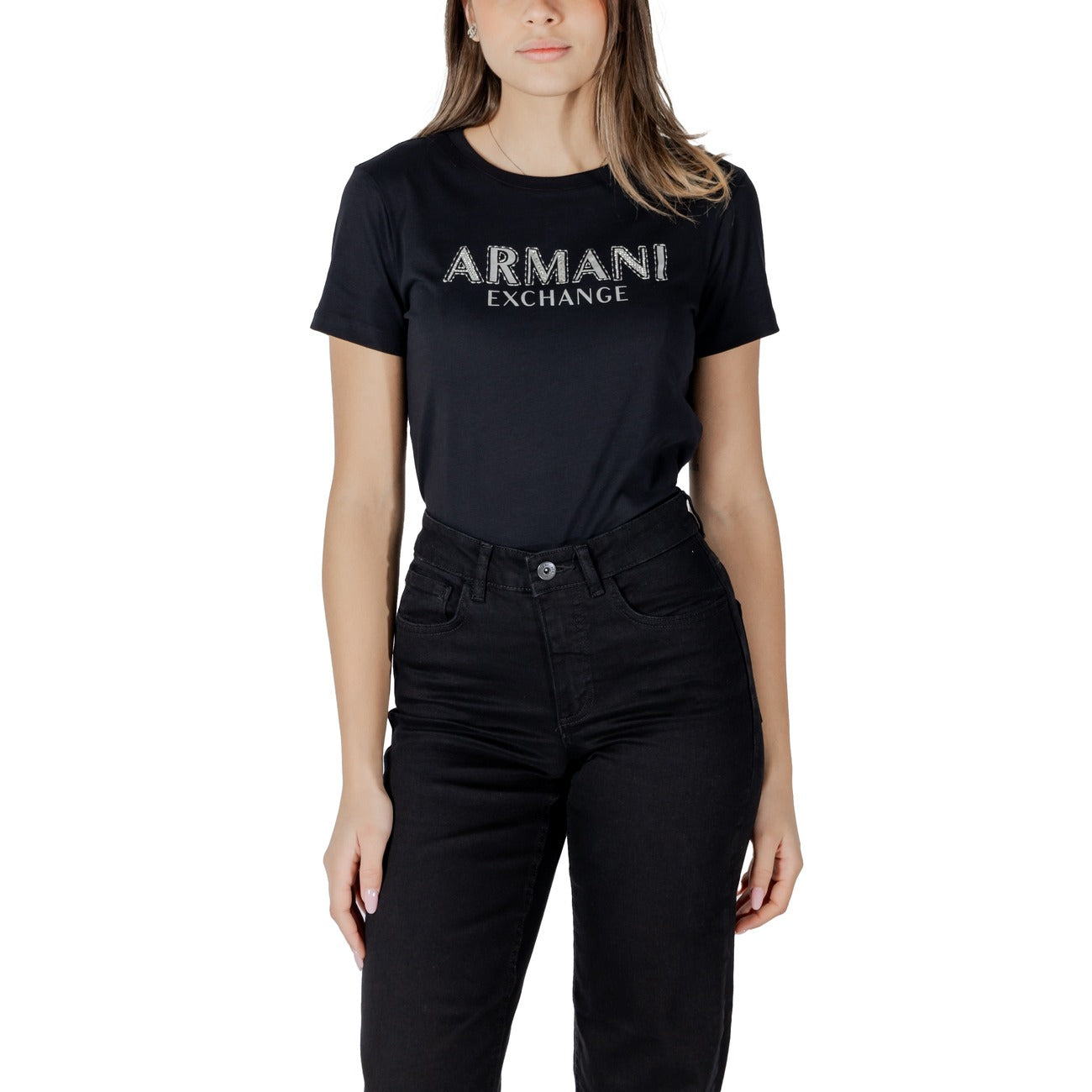 Armani Exchange T-shirt Dames Zwart #2409602