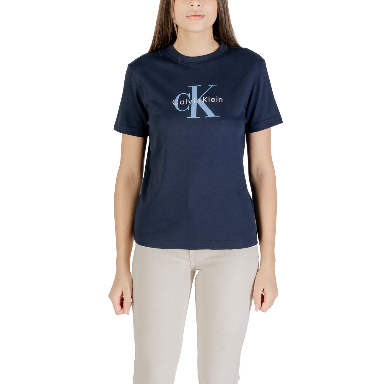 Calvin Klein Jeans T-Shirt Damen Grau #2446538