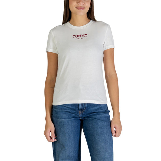 Tommy Hilfiger Jeans T-Shirt Damen Weiß #2447929