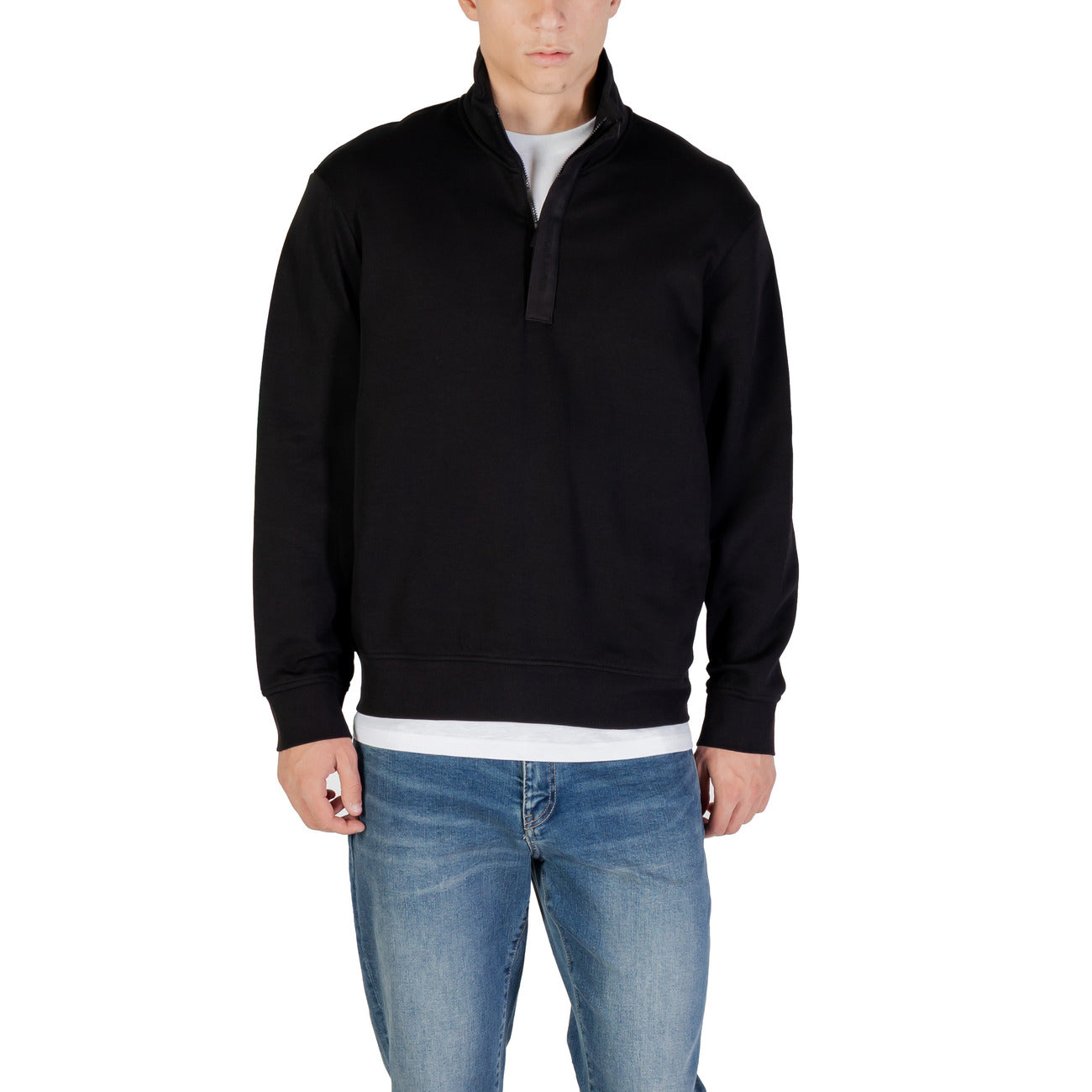 Armani Exchange Sweatshirt Heren Zwart #2430355