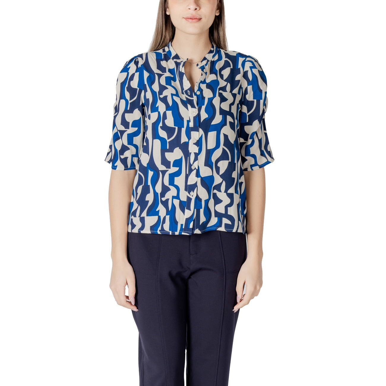 Ichi Bluse Damen Blau