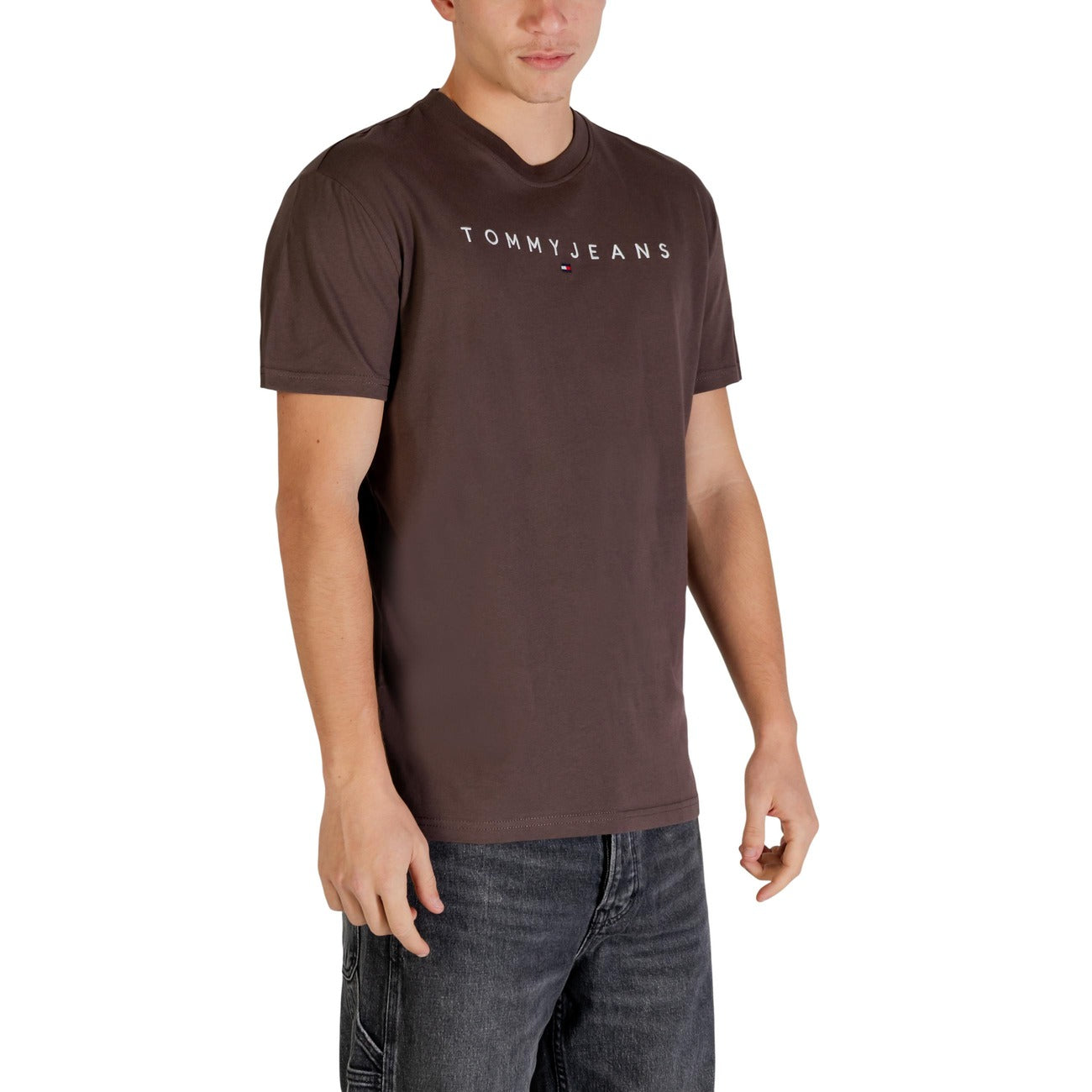 Tommy Hilfiger Jeans T-Shirt Herren Braun #2447427