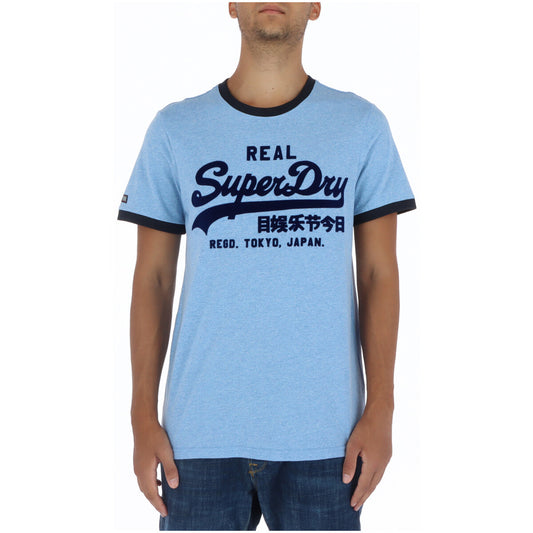 Superdry T-shirt Heren Lichtblauw