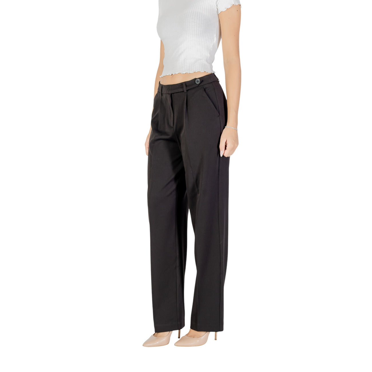 Only Broek Dames Zwart #2464488