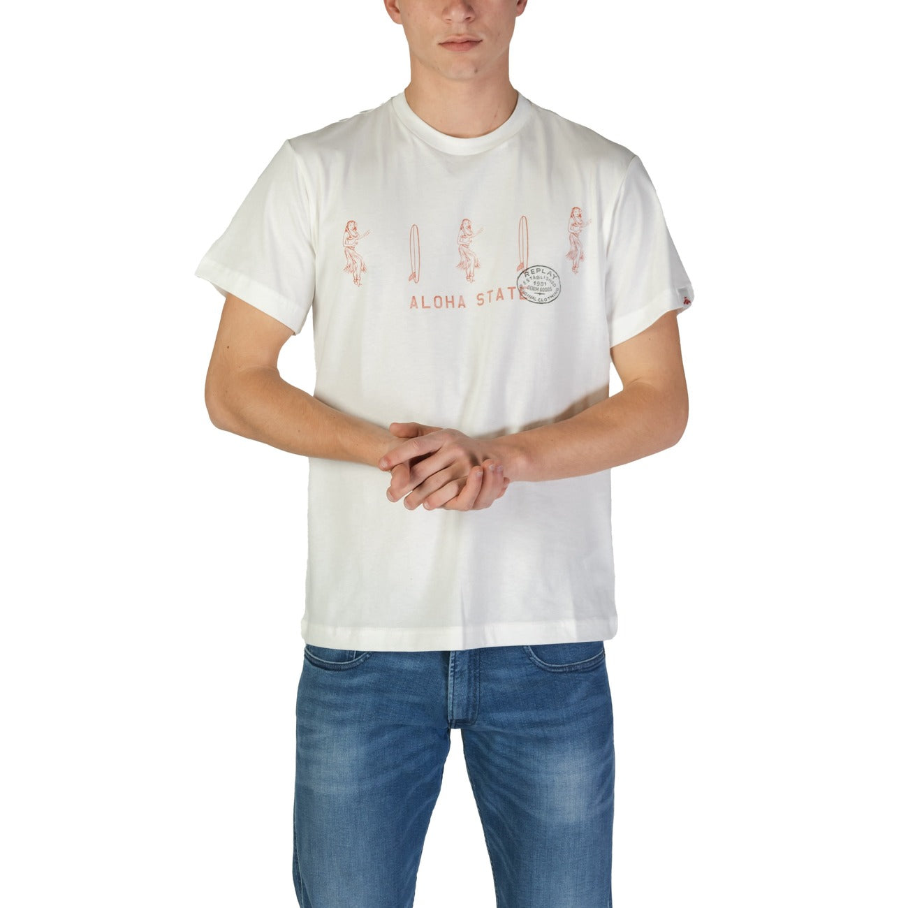 Replay T-shirt Heren Wit #2367891
