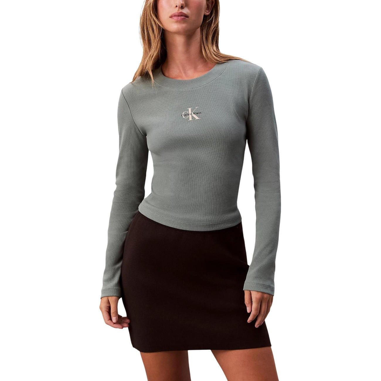 Calvin Klein Jeans Strickmode Damen Grün