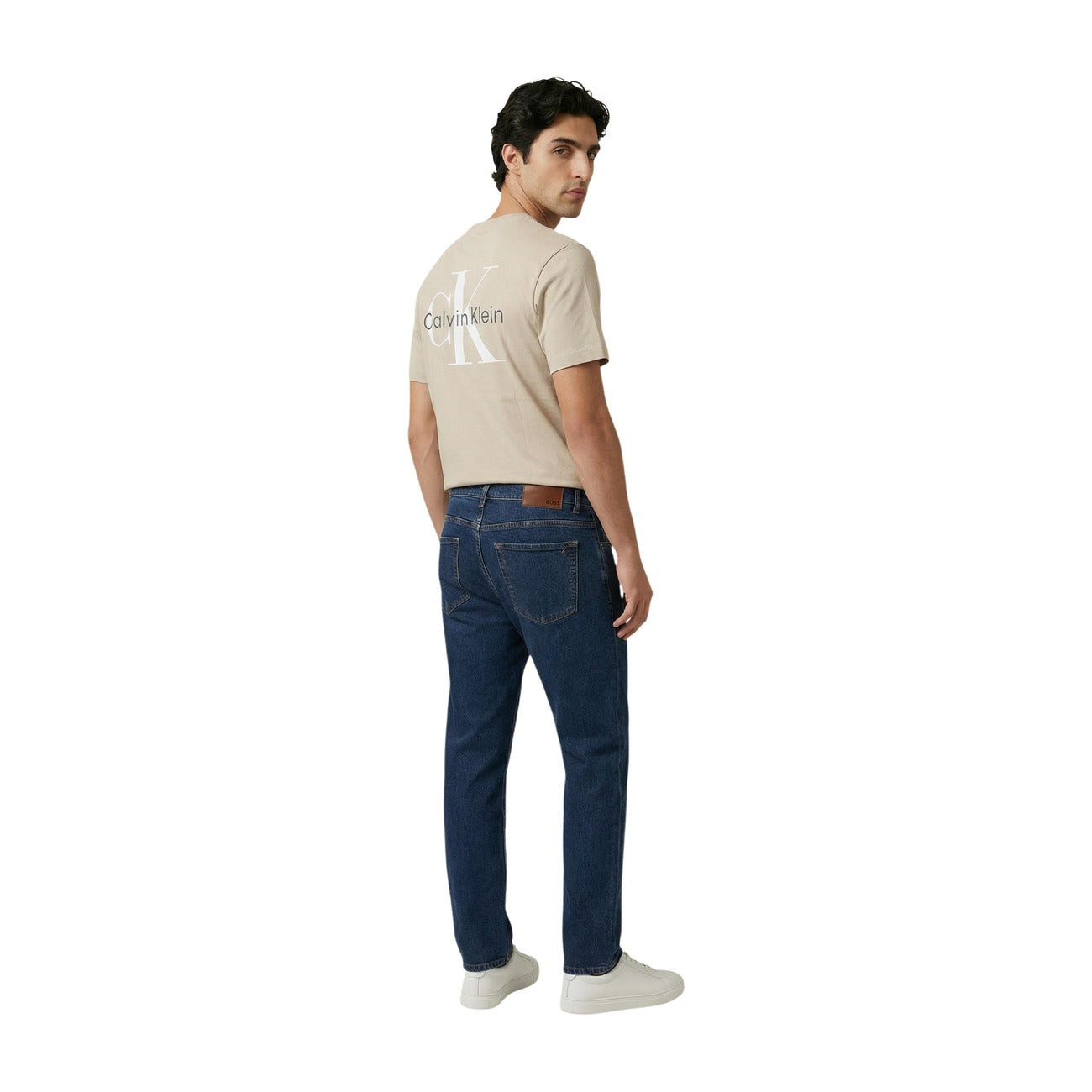 Calvin Klein Jeans T-shirt Men Beige #2455443