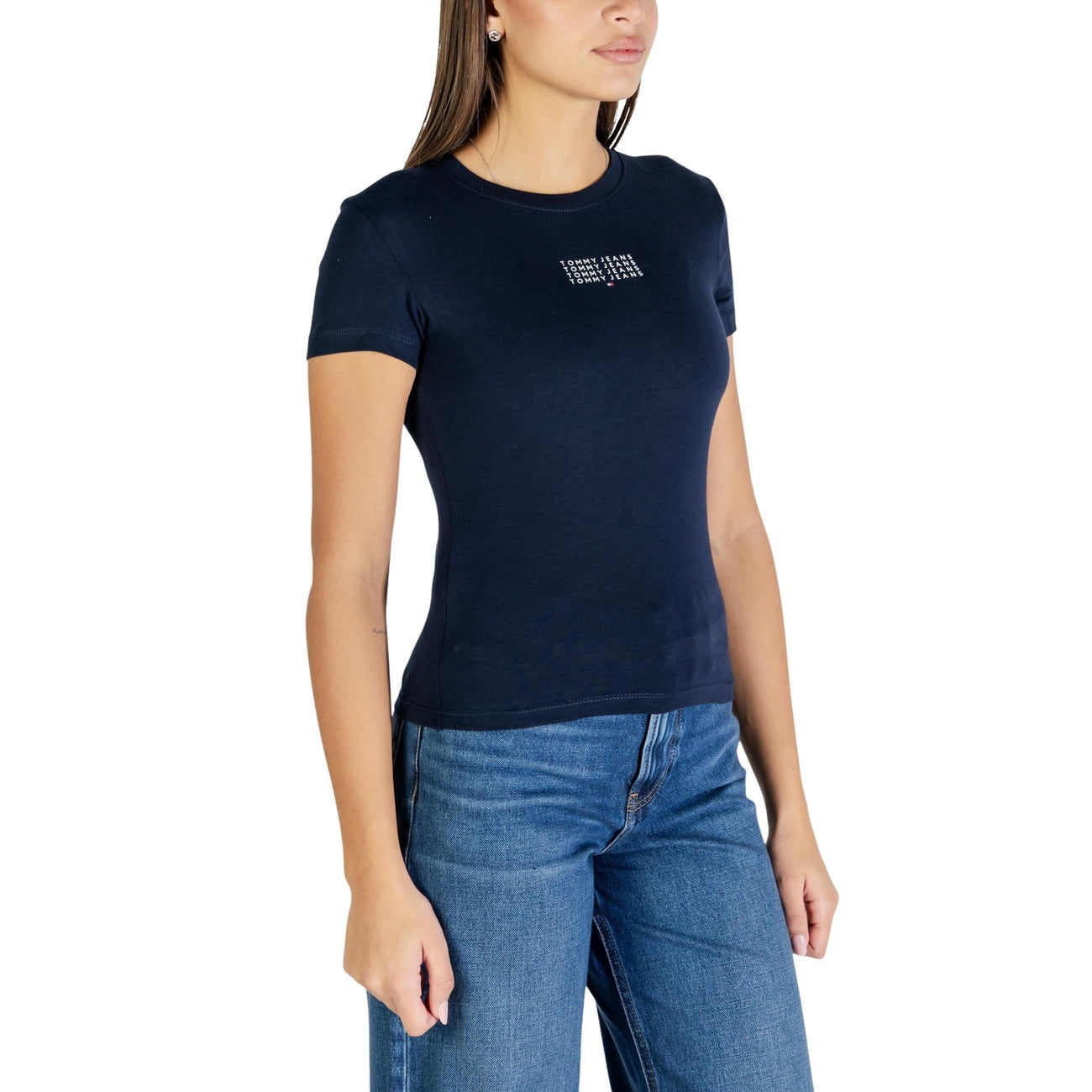 Tommy Hilfiger Jeans T-shirt Dames Blauw #2447918