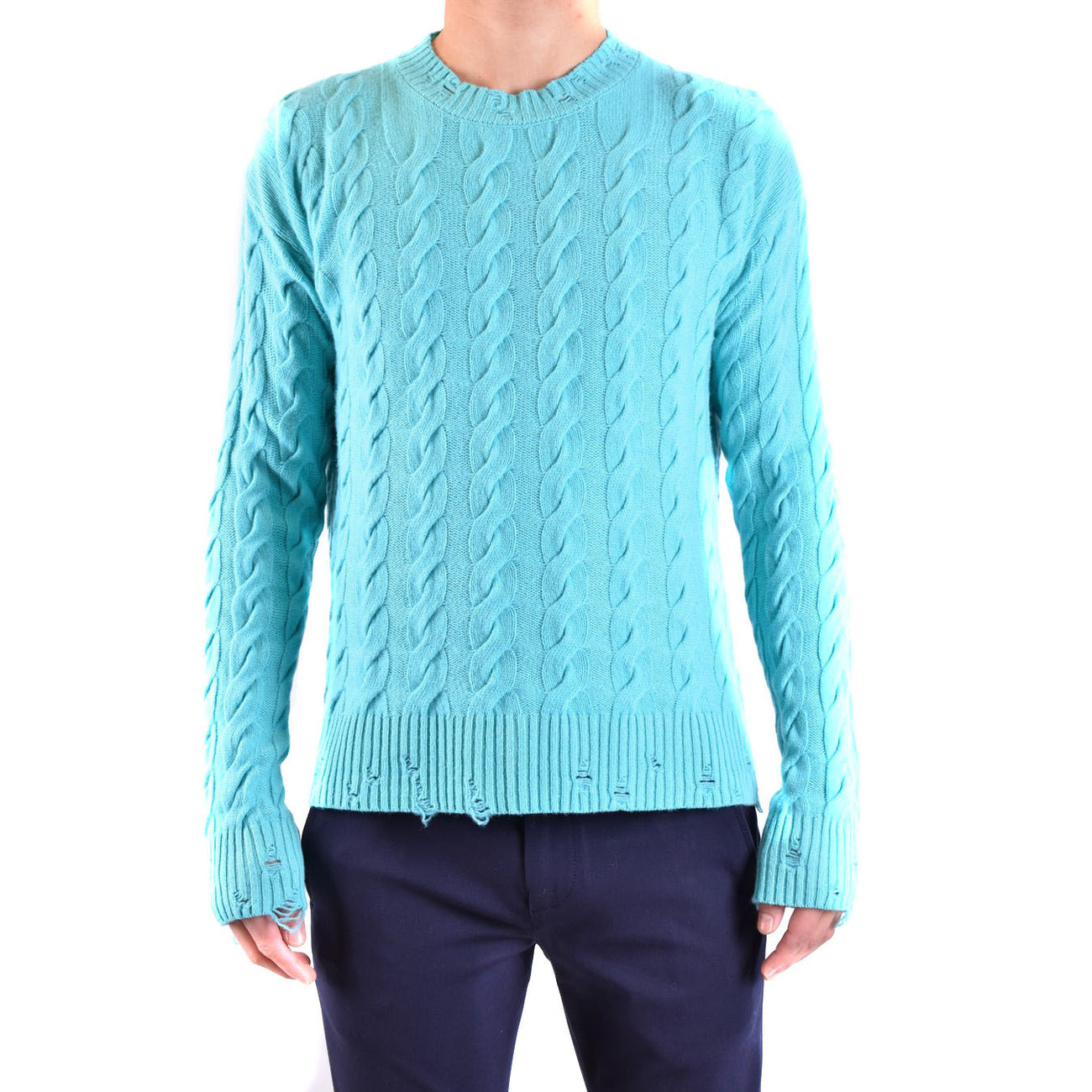 Laneus Strickmode Herren Hellblau