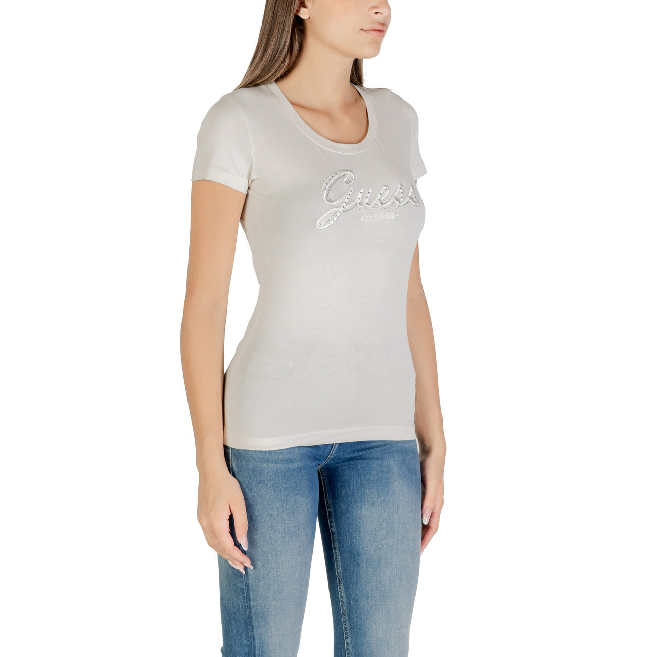 Guess T-shirt Dames Beige #2427116