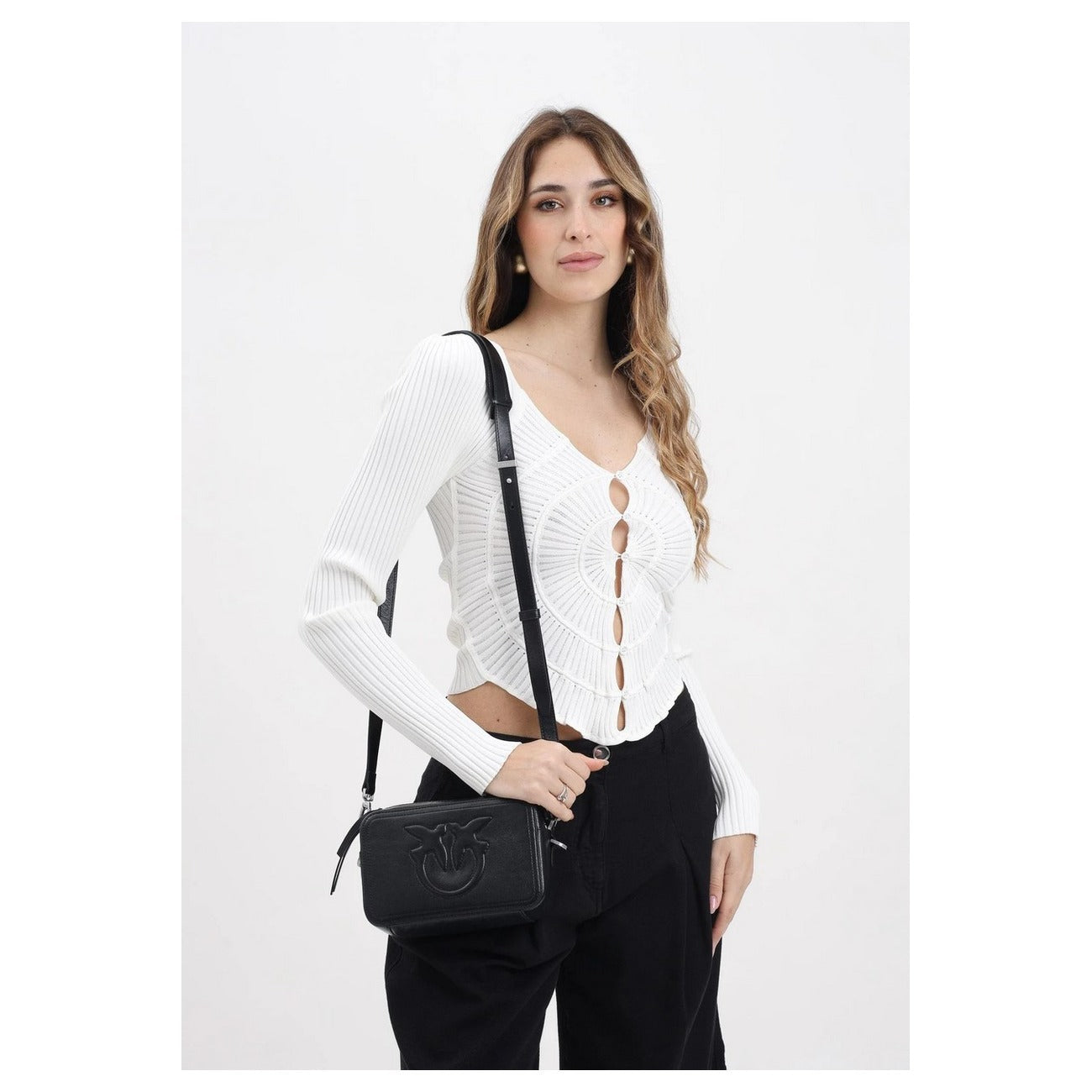 Pinko Cardigan Damen Weiß