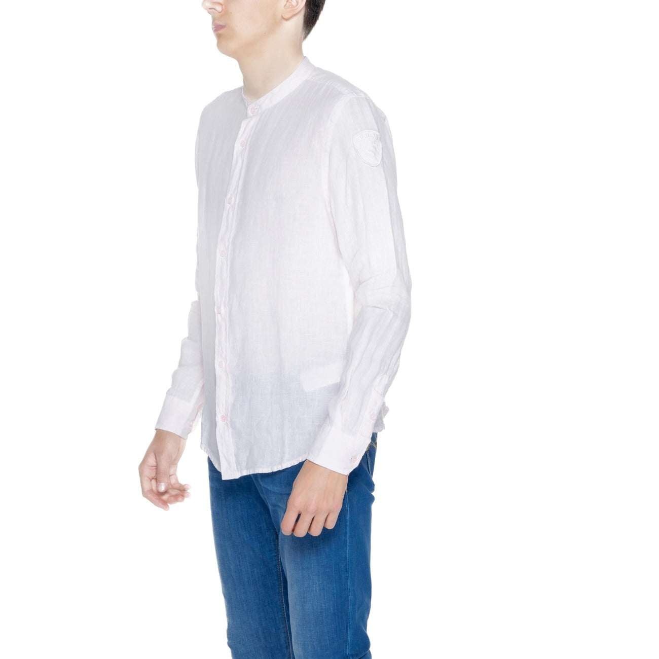 Blauer Shirt Herren
