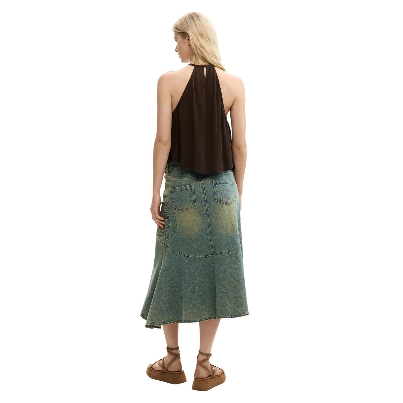 Desigual Top Damen Braun