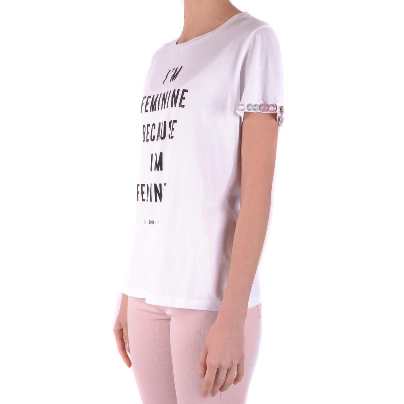 Pinko T-shirt Dames Wit