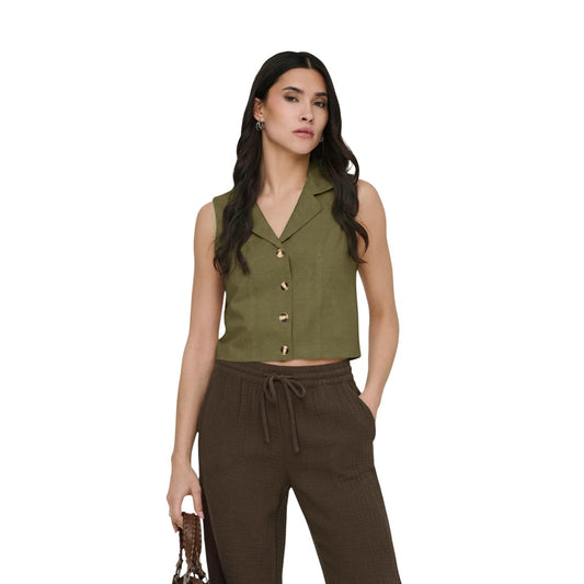 Jacqueline De Yong Weste Damen Beige