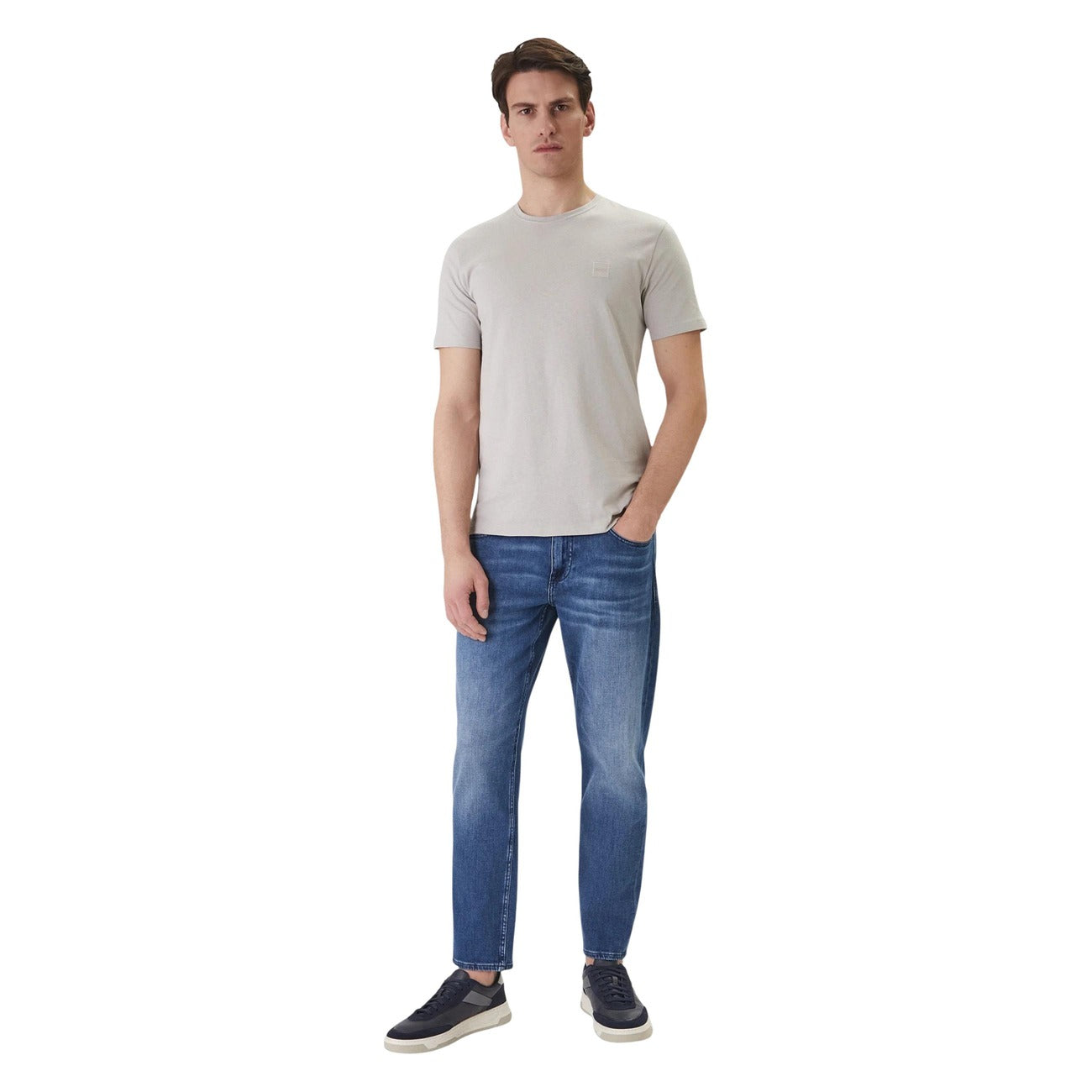 Boss T-shirt Heren Grijs #2470556
