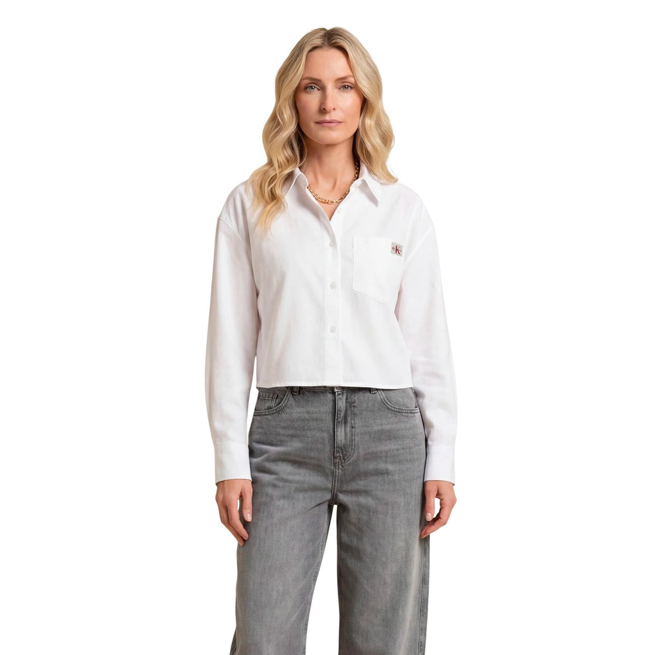 Calvin Klein Jeans Shirt Damen Weiß #2453508