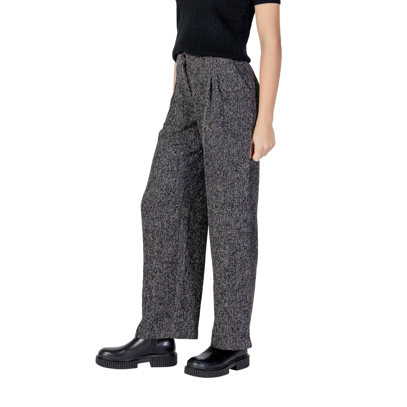 Jacqueline De Yong Hose Damen Schwarz #2465324