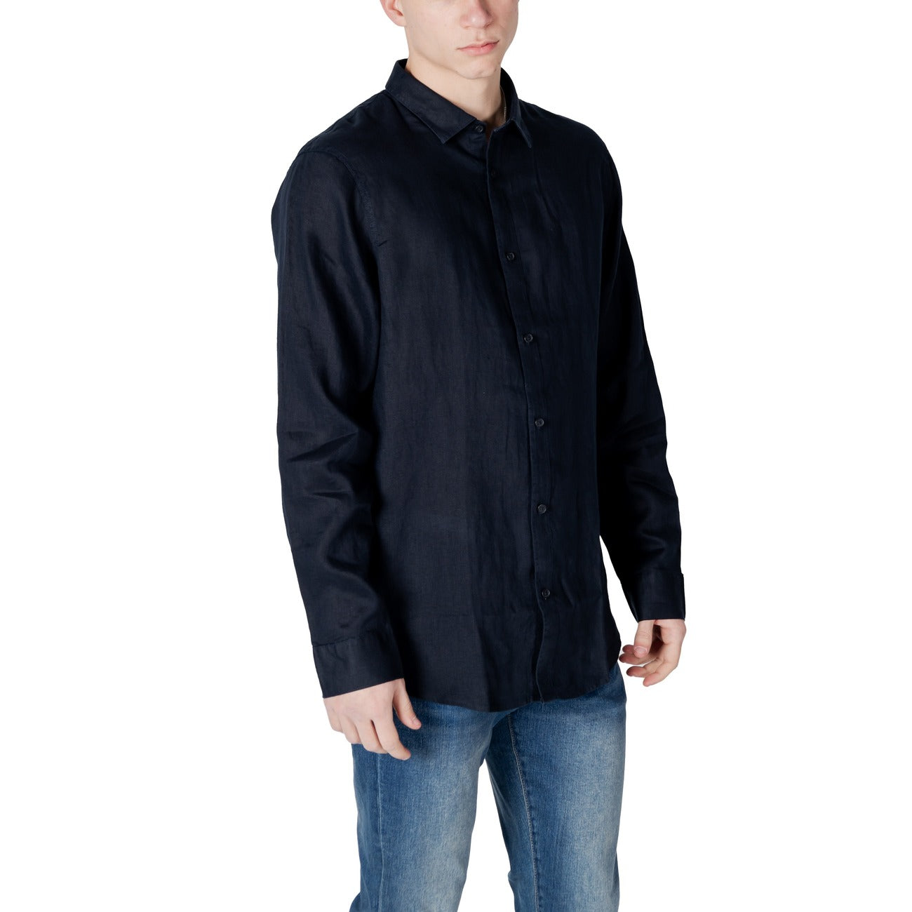 Armani Exchange Shirt Heren Blauw #2411688