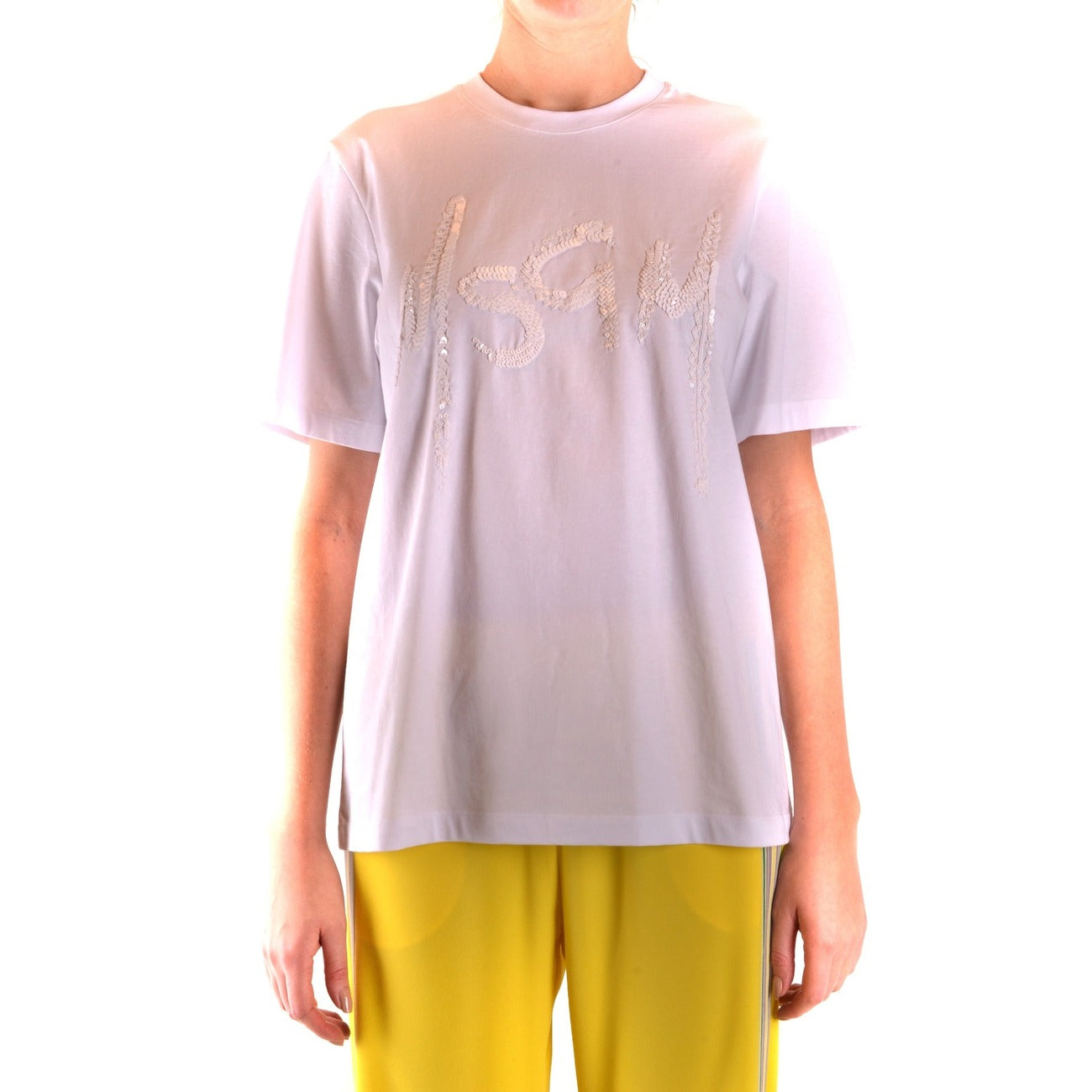 Msgm T-Shirt Damen Weiß