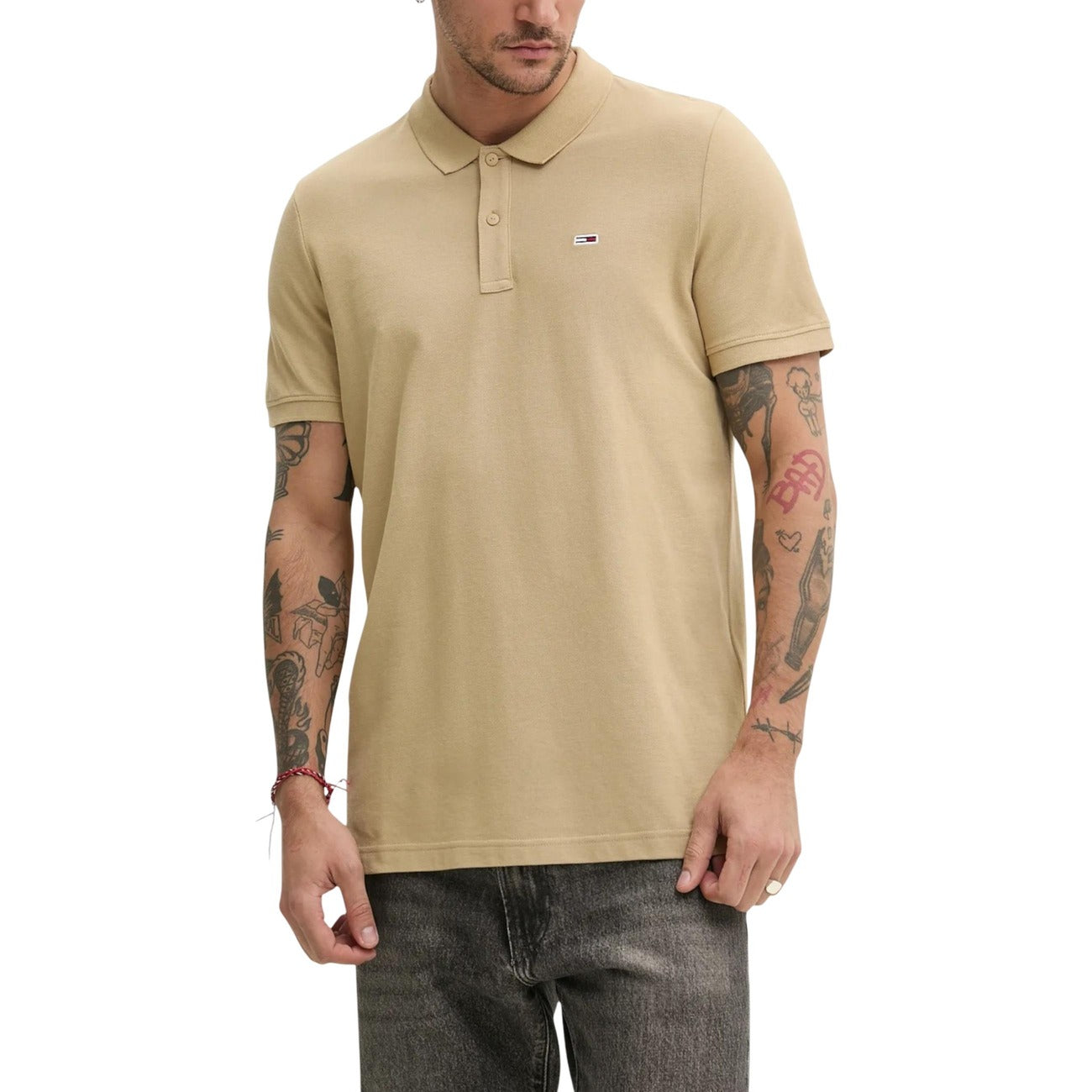 Tommy Hilfiger Jeans Polo Top Herren Grau