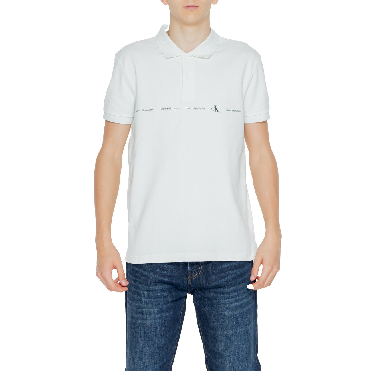 Calvin Klein Jeans Polo Top Heren Groen