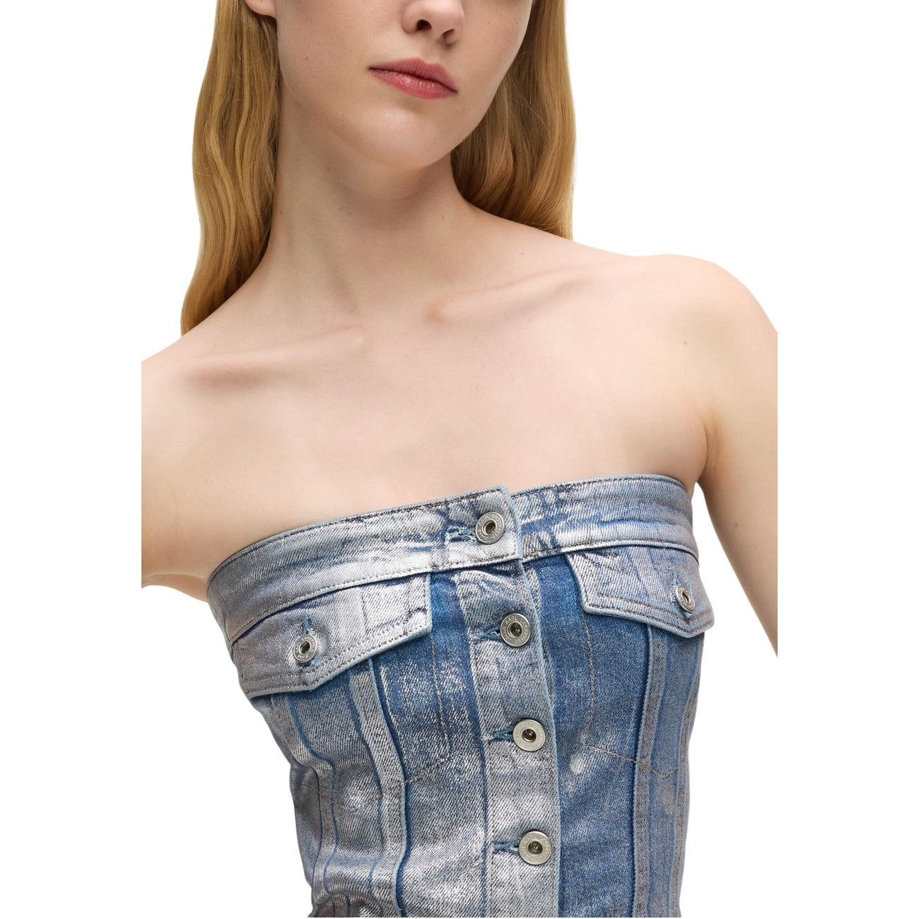 Karl Lagerfeld Jeans Top Damen Hellblau