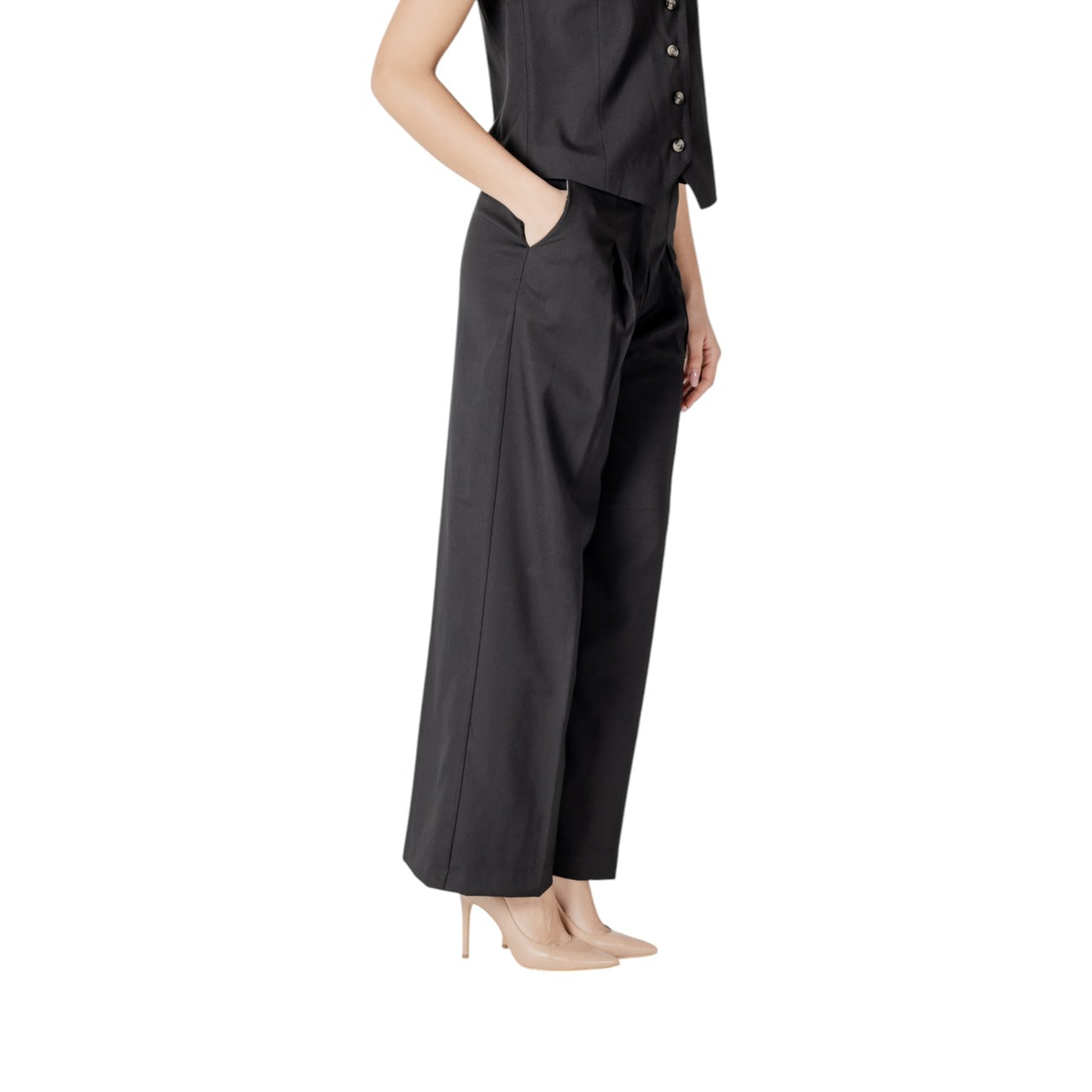 Ichi Broek Dames Zwart #2413622