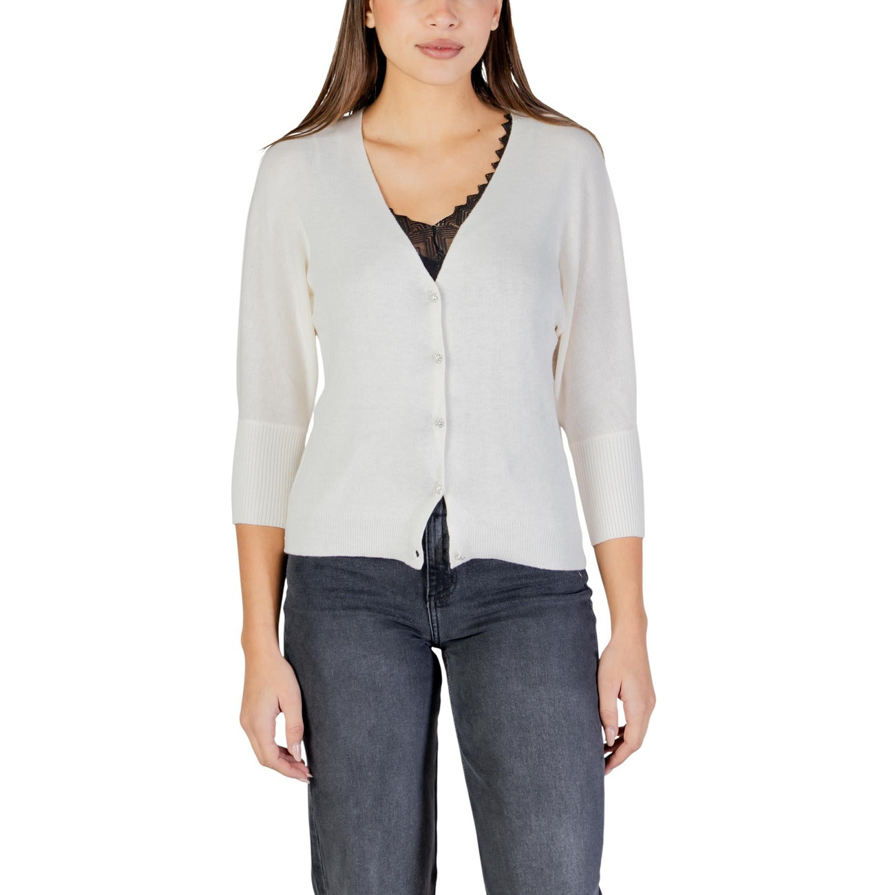 Morgan De Toi Cardigan Women Beige
